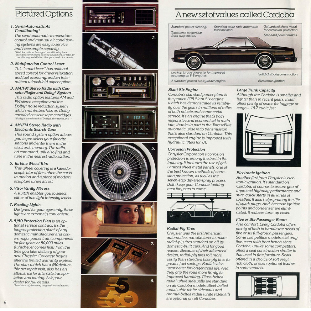 1981 Chrysler Cordoba Brochure Page 5